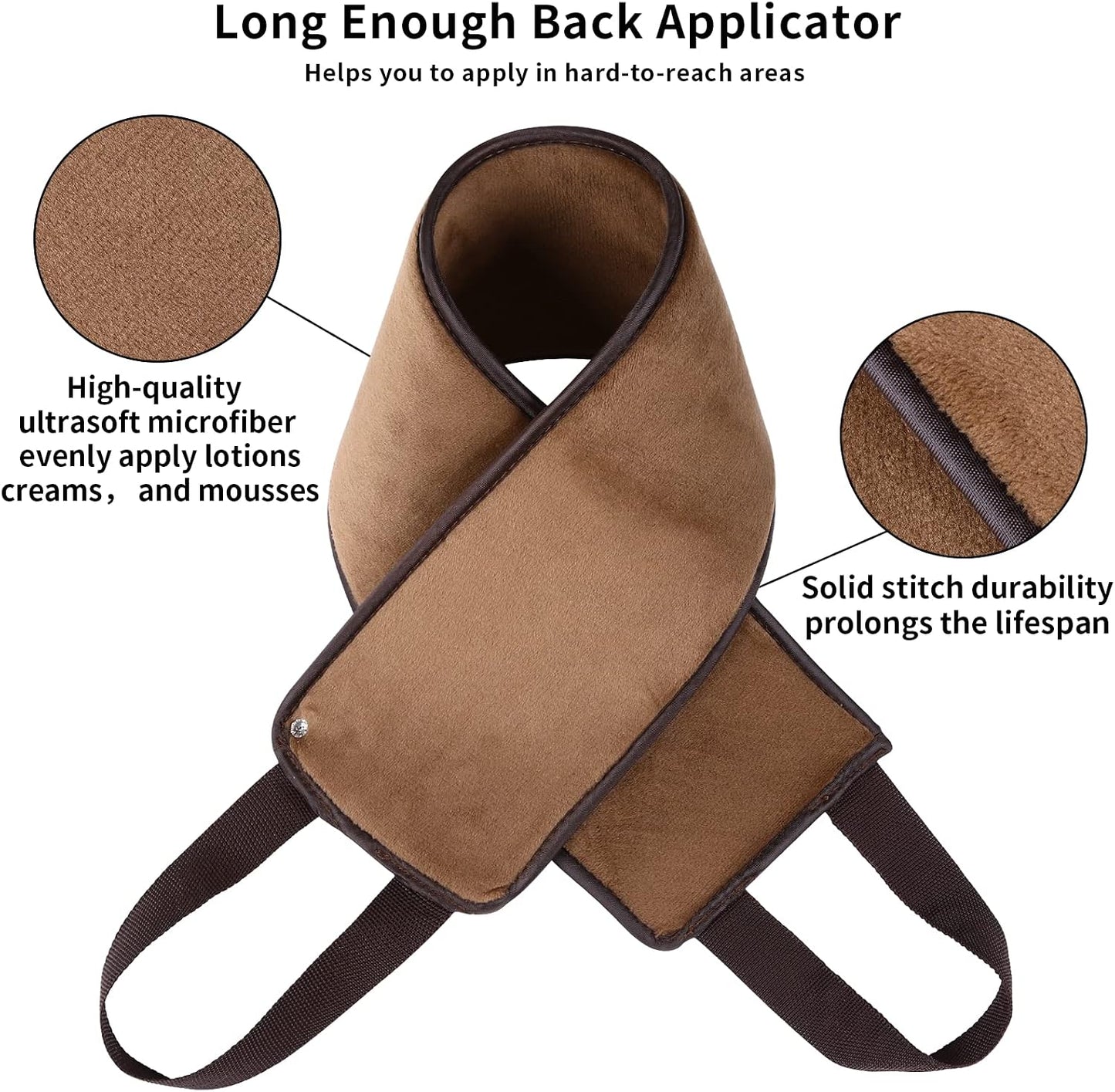 Sibba 2 Pack Tanning Back Lotion Applicator Kit, Mini Self Tan Mitt, Back Buddy Lotion Applicator for Back Self Applicator Work with Self Tanning Mitts When Apply Tanning Lotion
