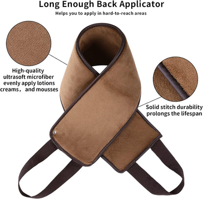 Sibba 2 Pack Tanning Back Lotion Applicator Kit, Mini Self Tan Mitt, Back Buddy Lotion Applicator for Back Self Applicator Work with Self Tanning Mitts When Apply Tanning Lotion