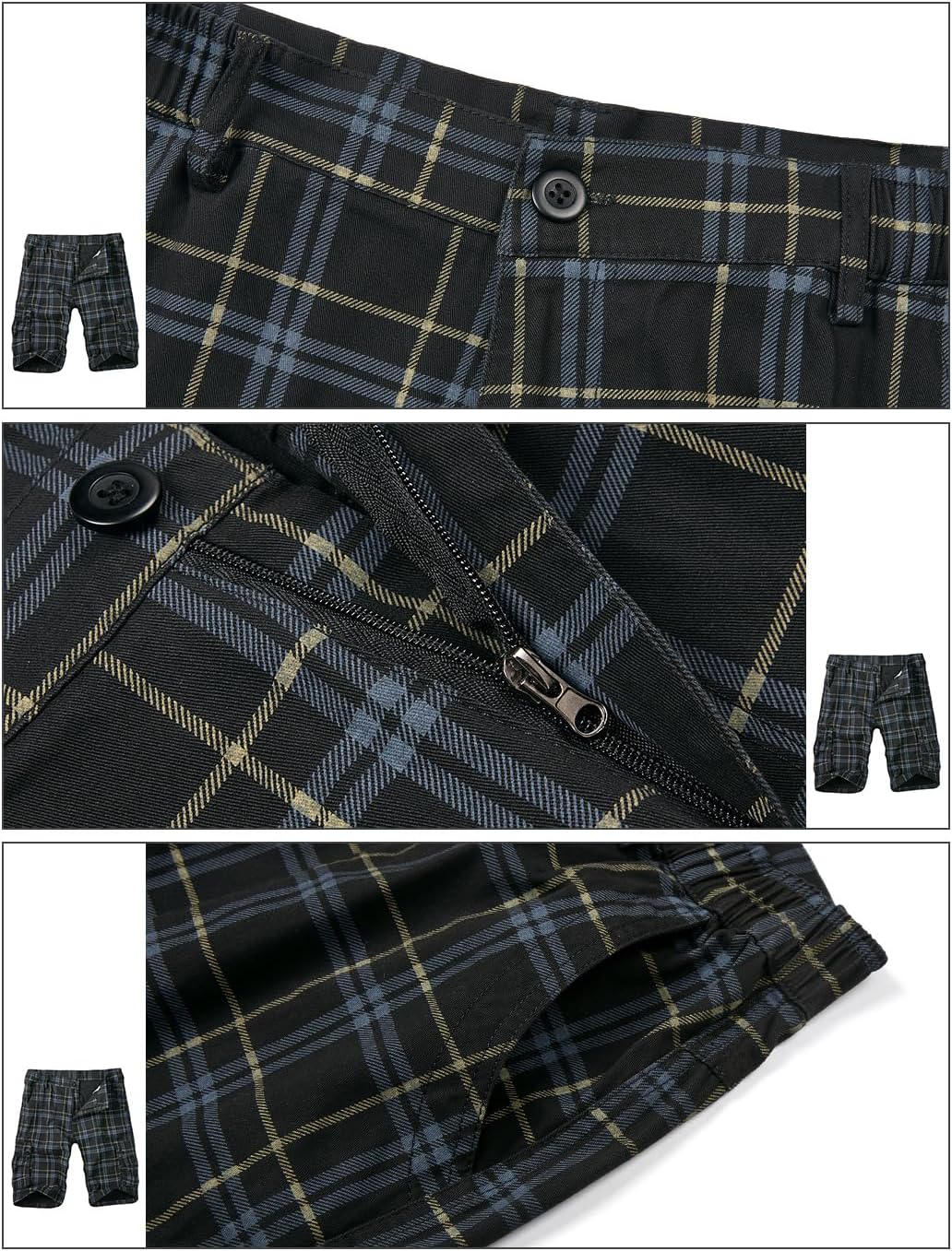 iCKER Multi-Pocket Cotton Cargo Shorts – casual comfort with camo flair