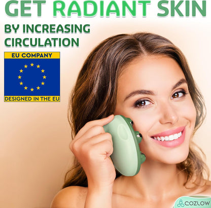 Lymphatic Massager - Handheld Drainage Roller Massage Tool to Help Support Lymph System Care by Promoting Circulation, which May Decrease Appearance of Cellulite - by Cozlow