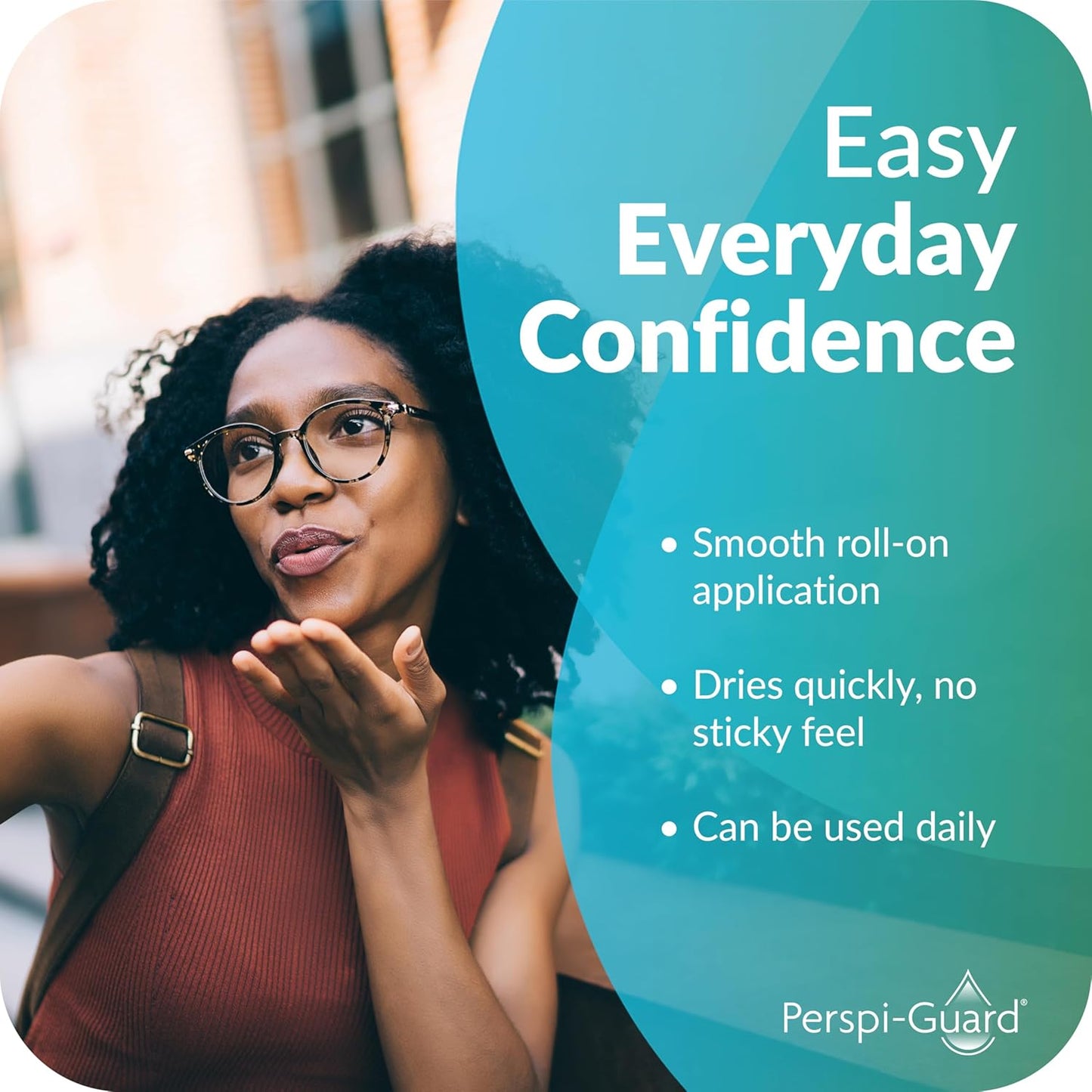 Perspi-Guard Strong Antiperspirant and Roll On Deodorant with Neroli, 48-Hour Travel Deodorant for Men and Women to Stop Sweating and Odour, 2-Pack