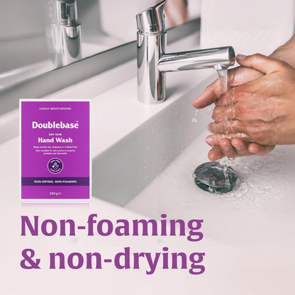 Doublebase Dry Skin Hand Wash. Moisturising, Non-Foaming. Also Suitable for Skin Prone to Eczema and Psoriasis, Soap and SLS Free (Packaging May Vary), 200g