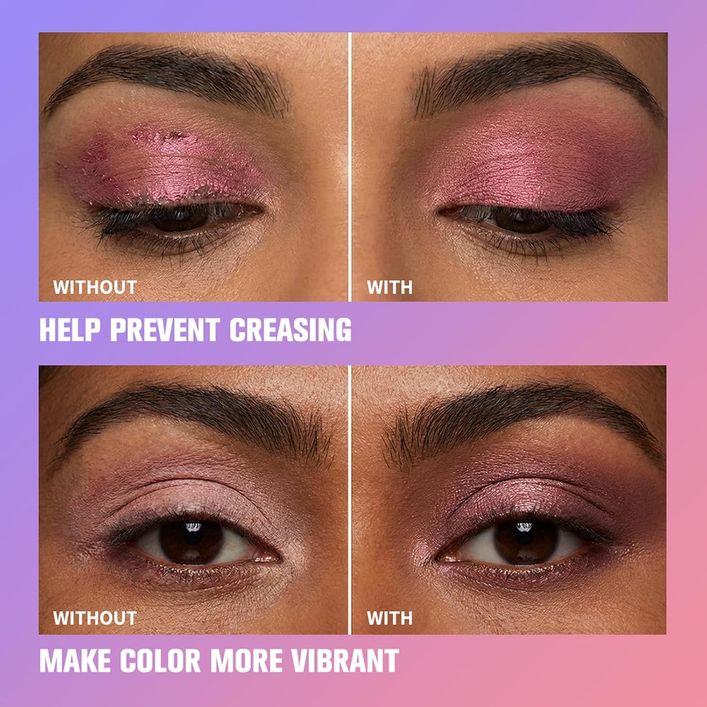Eyeshadow Primer, Eye Primer, Eyelid Primer - Long-Lasting Eye Shadow Primer for Oily Lids, Helps Prevent Creasing, Sheer Tinted Base for Mature Skin