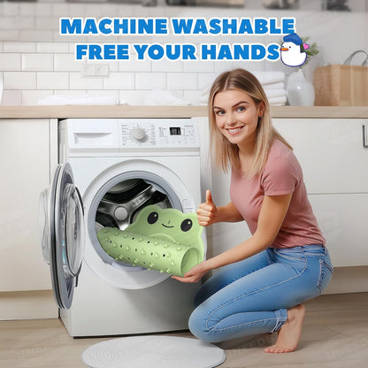 UNEEDE Non Slip Bath Mat for Kids, Frog-Shaped Bathtub Mat Non Slip Anti Mould, 76 x 45 cm, Rubber Bath Mats for Babies &amp; Children, Bath Mat for Bathtub with Strong Suction Cups, Machine Washable