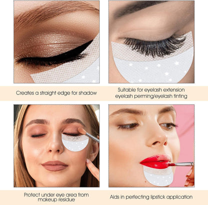 150pcs Eye Make-Up Eyeshadow Pads,Half-Moon Shape Lash Pads Eyeshadow Patches for Eyeliner, Eyelash Extensions and Lip Makeup