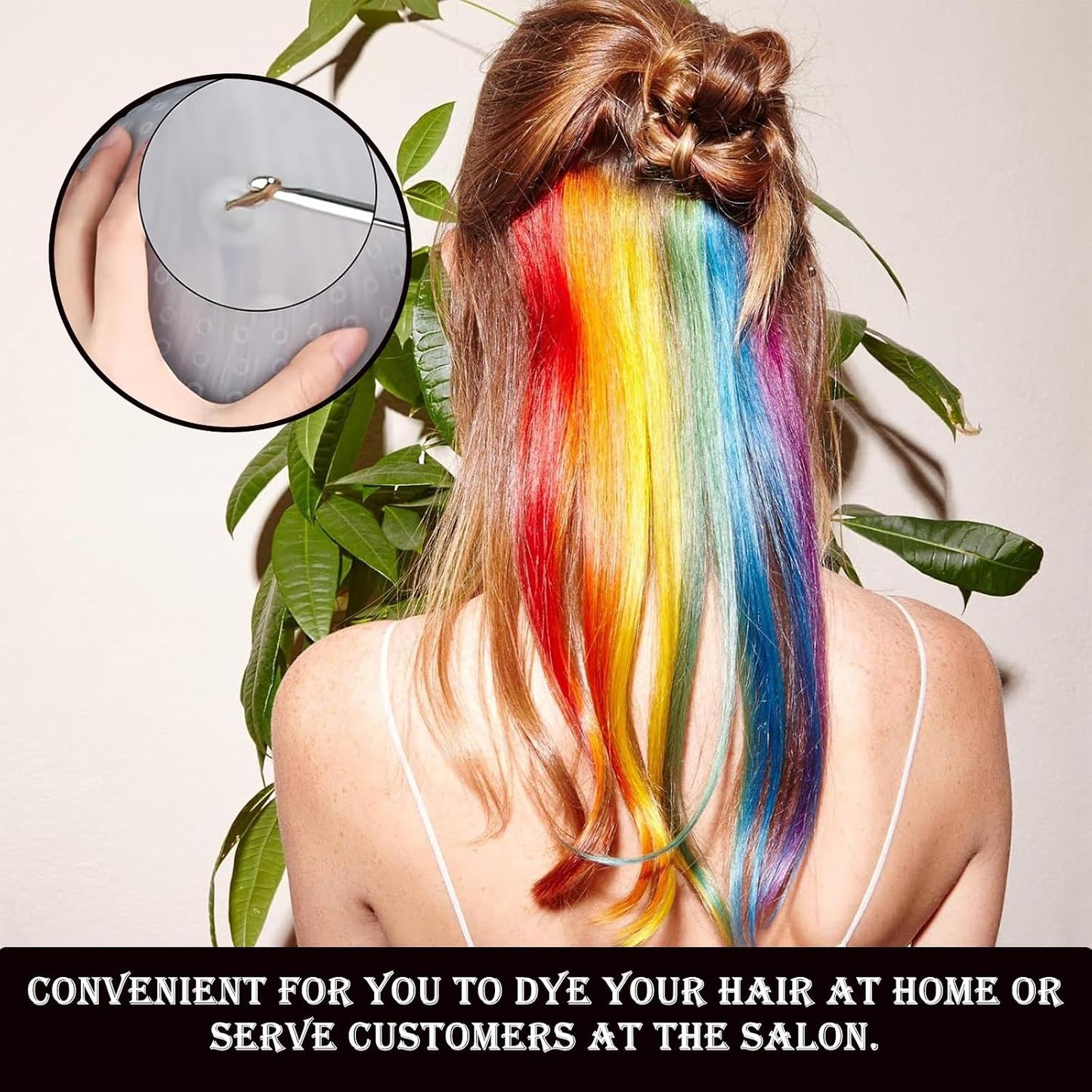 11Pcs Highlight Kit Silicone Highlight Cap Kit with Hair Coloring Brushes and Needle for Salon Silicone Hairdressing Tools for Women Men