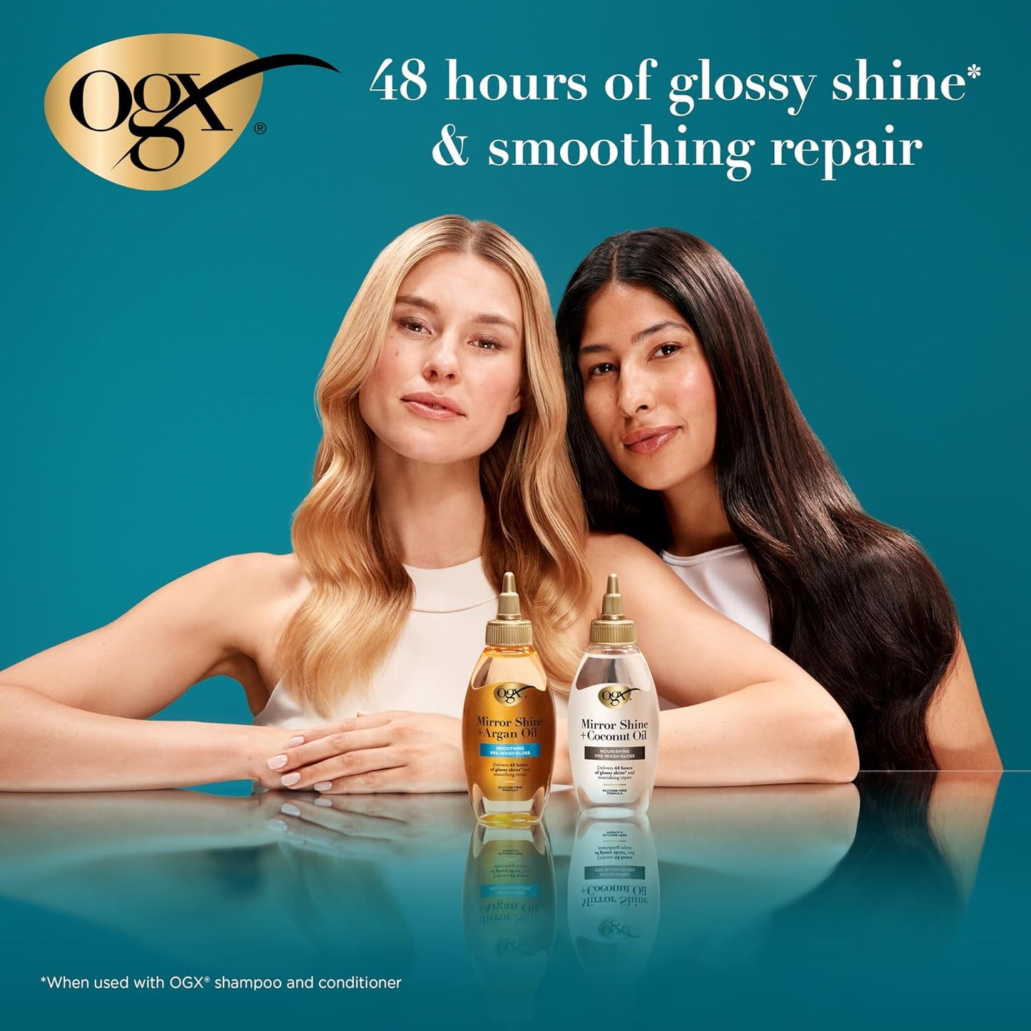 OGX Mirror Shine + Coconut Oil Nourishing Pre-Wash Gloss 118ml