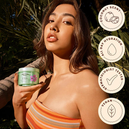 Hawaiian Tropic After Sun Lotion Moisturizer and Hydrating Body Butter with Coconut Oil, 226.8 grams