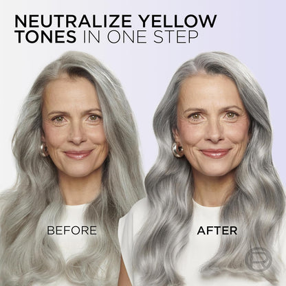 L'Oréal Paris Hair Dye, Permanent Hair Color Cool Silver Pure White, Excellence Universal Nudes, No Ammonia Home Hair Colour with Hyaluronic Acid &amp; Micro-Keratin, Up to 100% Grey Coverage