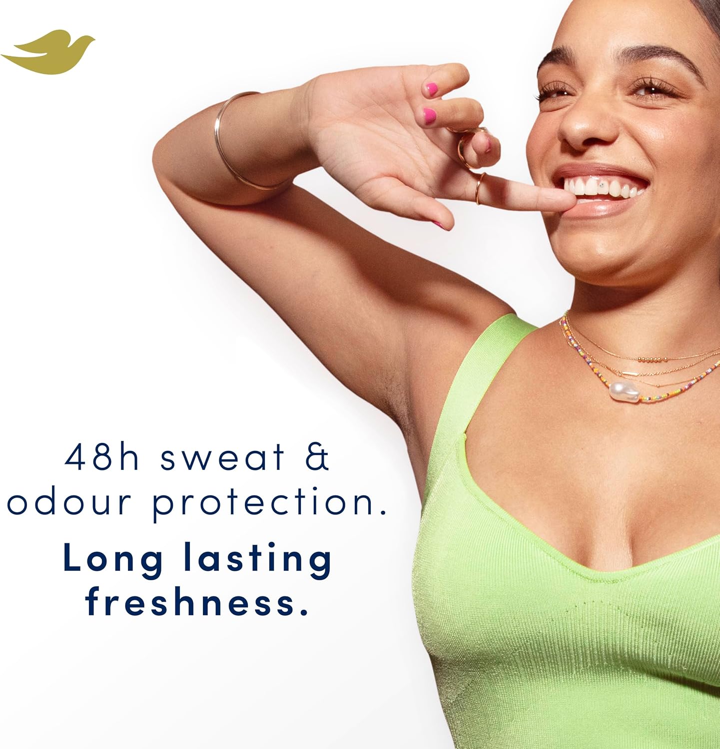 Dove Powder Soft Women's Antiperspirant Deodorant Cream Stick for 48 hour sweat protection and long-lasting fragrance with ¼ moisturising cream 50 ml
