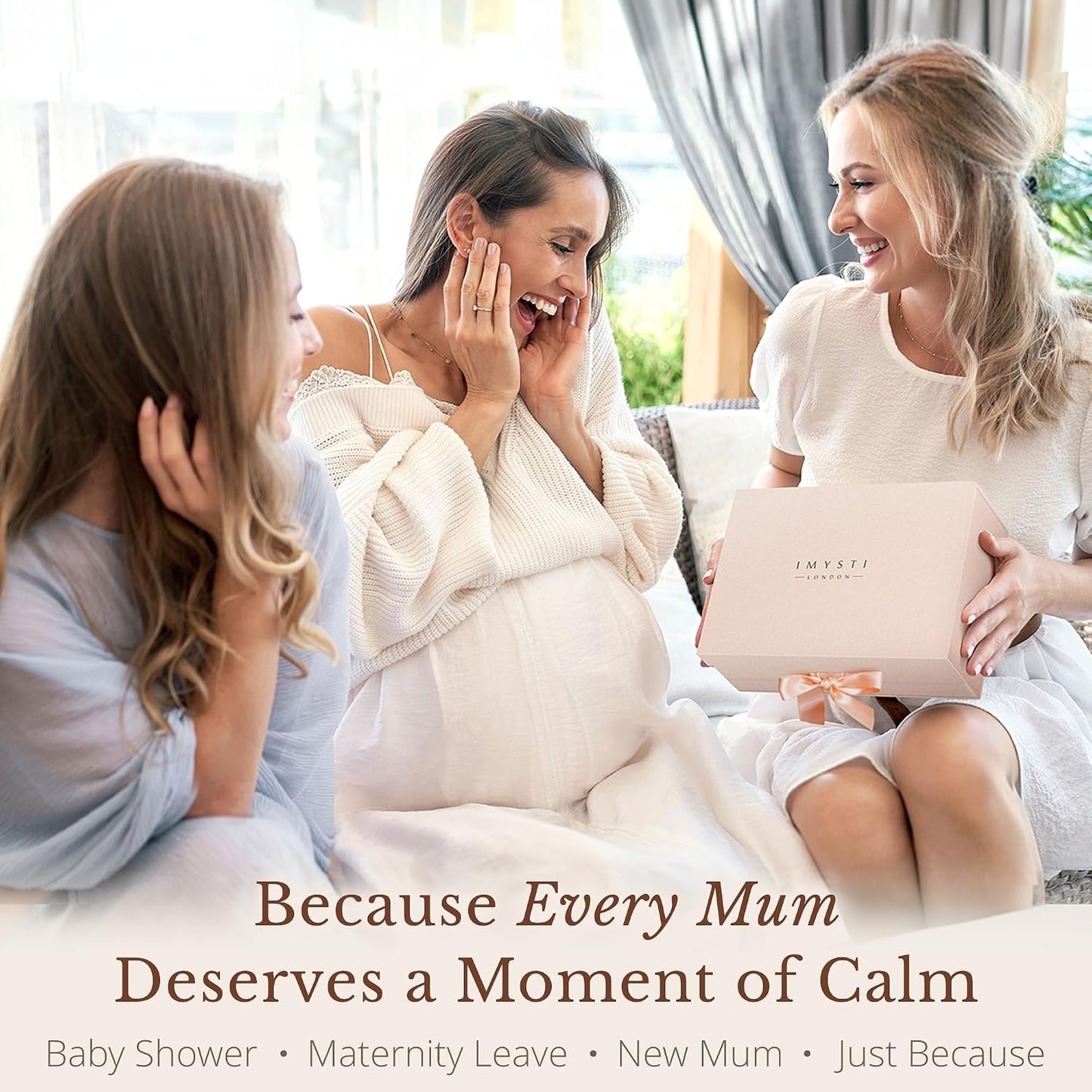 New Mum to Be Pamper Hamper - 10 Luxury Baby Shower Gifts for Mothers and Newborn Baby Gift - Pregnancy Self Care Kit Package with Home Spa Presents Pampering (Standard)