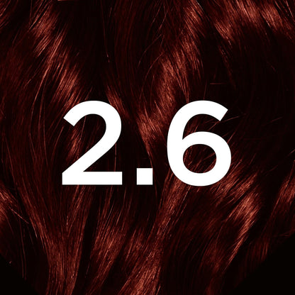 Garnier Nutrisse Ultra Color Hair Dye, Vegan, 2.6 Dark Cherry Red. Achieve 100% grey coverage and a deep, luscious 8-week red colour. No-ammonia, vegan for a rich, vibrant dark cherry red finish.