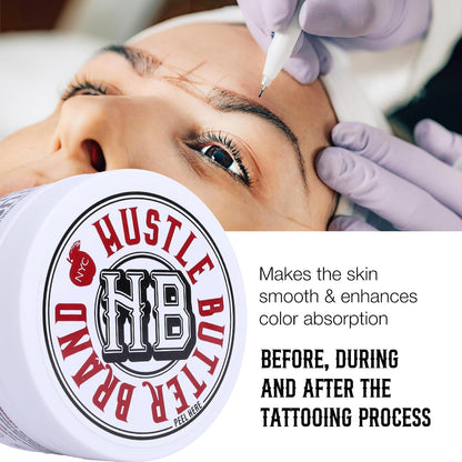 TATTOO HUSTLE BUTTER DELUXE ORIGINAL – 2x150ml vegan tattoo cream with natural ingredients like mango, papaya &amp; shea butter to promote healing, reduces redness and swelling – pre- and aftercare balm