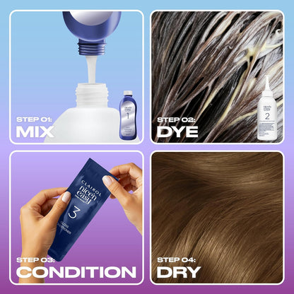 Clairol Nice'n Easy Tone+Gloss Semi Permanent Hair Dye - 637/76 Light Golden Brown