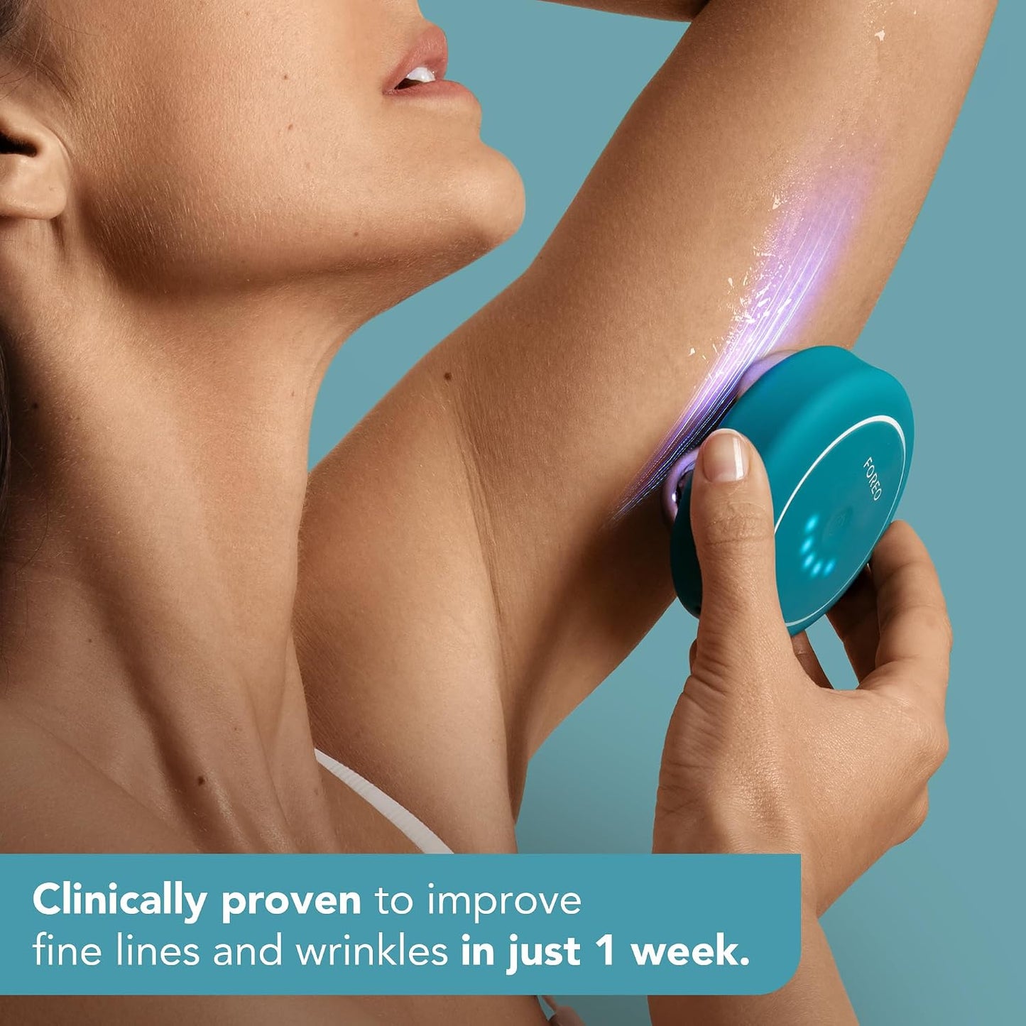 FOREO Bear 2 Body Advanced Microcurrent Body Sculpting Machine, Cellulite Massager &amp; Lymphatic Drainage, Firm &amp; Contour, Body Massager, Increases Absorption of Skin Care Products, Evergreen