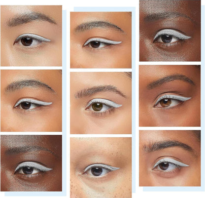 DEJIN White Eye Pencil - 12 Pcs, Eyeliner, Makeup Pencil - For Beginners &amp; Professionals, With Sharpener