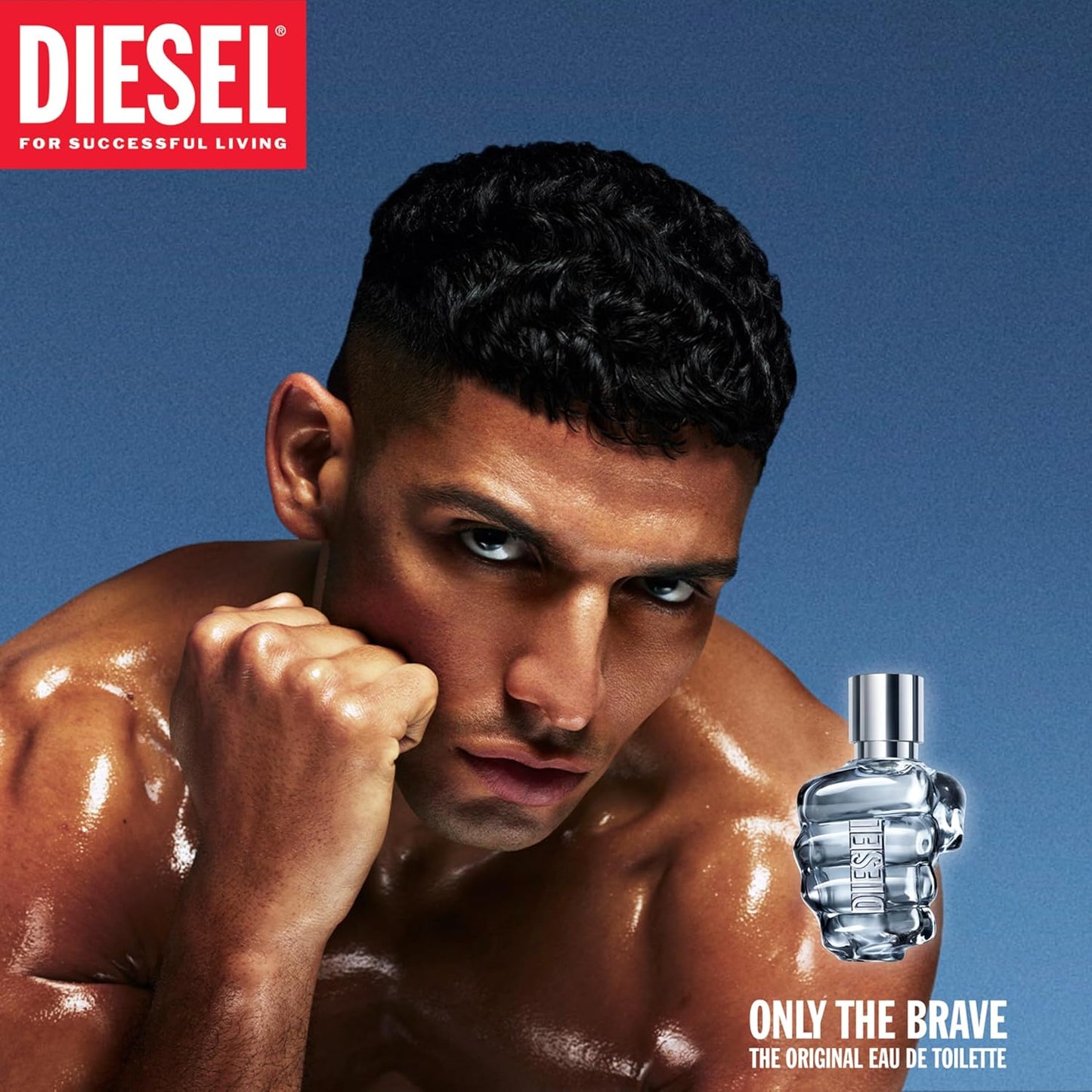 Diesel Only The Brave Eau de Toilette, Iconic Citrus Woody Men's Aftershave with Fresh Lemon, Energising Mandarin, Bold Leather and Cedar Wood, Masculine Fragrance for Leaders