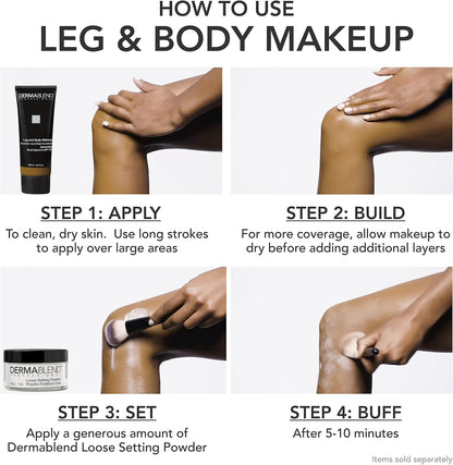 Dermablend Leg and Body Makeup, 45N Medium Bronze