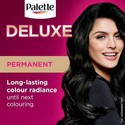 Deep Black confidence with Palette Deluxe Crème Colouration