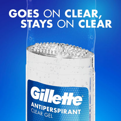 Gillette Sport Triumph Antiperspirant Deodorant Roll On for Men, Clear Gel Stick, 6 x 70ml, 72HR Sweat Protection Anti-White Marks