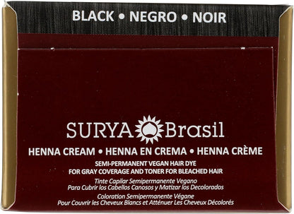 Henna Cream - Black Surya Brasil 2 Bottles