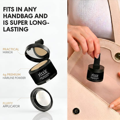 Hairline Powder Light Blonde, Root Touch Up, Instant Hair Loss Concealer for Thinning Hair, Windproof &amp; Sweatproof Cover Up With Mirror and Puff