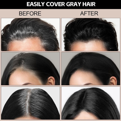 Boobeen Root Touch Up Hair Color Stick，Blendable Hairline Powder for Gray Coverage，Long Lasting Root Cover Up &amp; Thinning Edges,Natural Finish for Women &amp; Men
