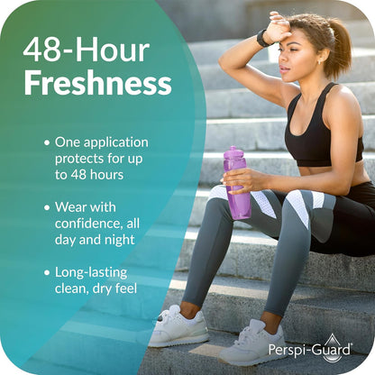 Perspi-Guard Strong Antiperspirant and Roll On Deodorant with Neroli, 48-Hour Travel Deodorant for Men and Women to Stop Sweating and Odour, 2-Pack