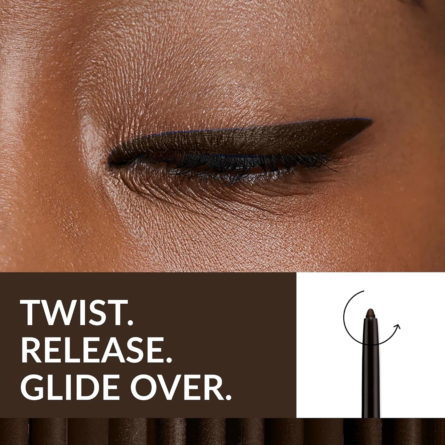 Avon Glimmerstick Eyeliner Cosmic Brown, Soft-Glide Formula, Bold and Intense Colour, Waterproof, Smudge-Proof Colour That Lasts All-Day, Cruelty Free