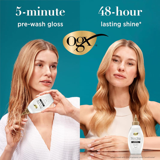 OGX Mirror Shine + Coconut Oil Nourishing Pre-Wash Gloss 118ml