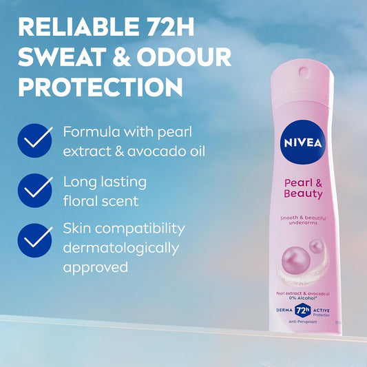 Fresh confidence with NIVEA Pearl &amp; Beauty Anti‑Perspirant Spray