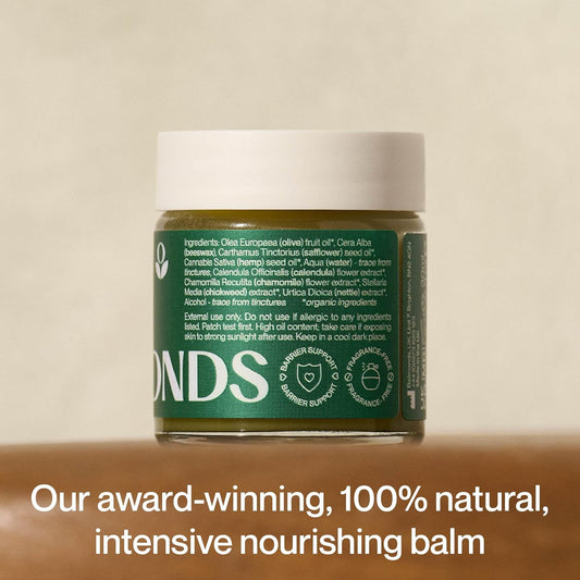 Balmonds Skin Salvation Moisturising Balm 30ml - Natural Eczema &amp; Psoriasis Treatment Suitable for All Ages, Handmade in UK