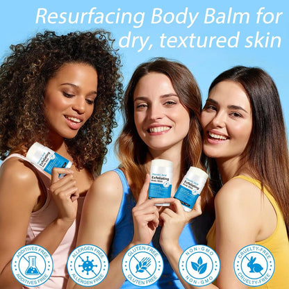 Glycolic Acid Stick, Exfoliating Body Stick with 7% AHA &amp; 0.5% BHA, For Smooth Skin on Arms, Legs, Inner Thighs &amp; Underarms, Non-Messy Solid Formula with Shea Butter