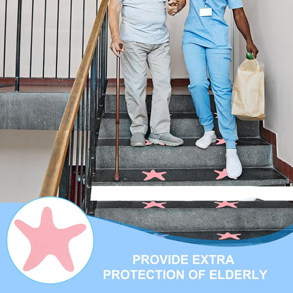 PATIKIL Bathtub Non Slip Stickers 3.86x3.86 Inch, 12 Pack Starfish Safety Shower Floor Anti Slip Stickers with Adhesive Decals Scraper for Bath Tub Shower Floor Stair, Blue