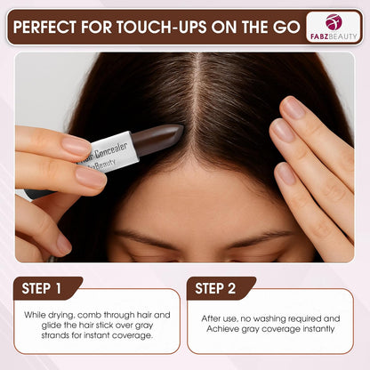 Root Touch Up Stick for Women &amp; Men | Easy Hair Root Colour Touch Up for Grey Coverage, Long-Lasting Hair Colour with Magic Retouch, Natural &amp; Quick Application (Dark Brown)