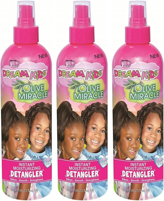 African Pride Dream Kids Olive Miracle Detangler 8oz (3 Pack) by African Pride