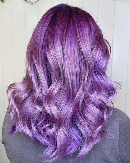 Renbow Crazy Color Semi Permanent Hair Color Cream Hot Purple No.62 100ml