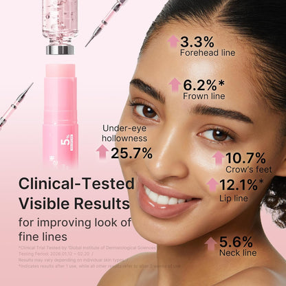 medicube PDRN Pink Collagen Volume Multi Balm Stick | Volufiline, PDRN, NAD, Collagen | Face &amp; Body Balm for Under-Eyes, Neck, Forehead, Smile Lines, Lips | Plumping, Radiance, Line Care | K-Beauty