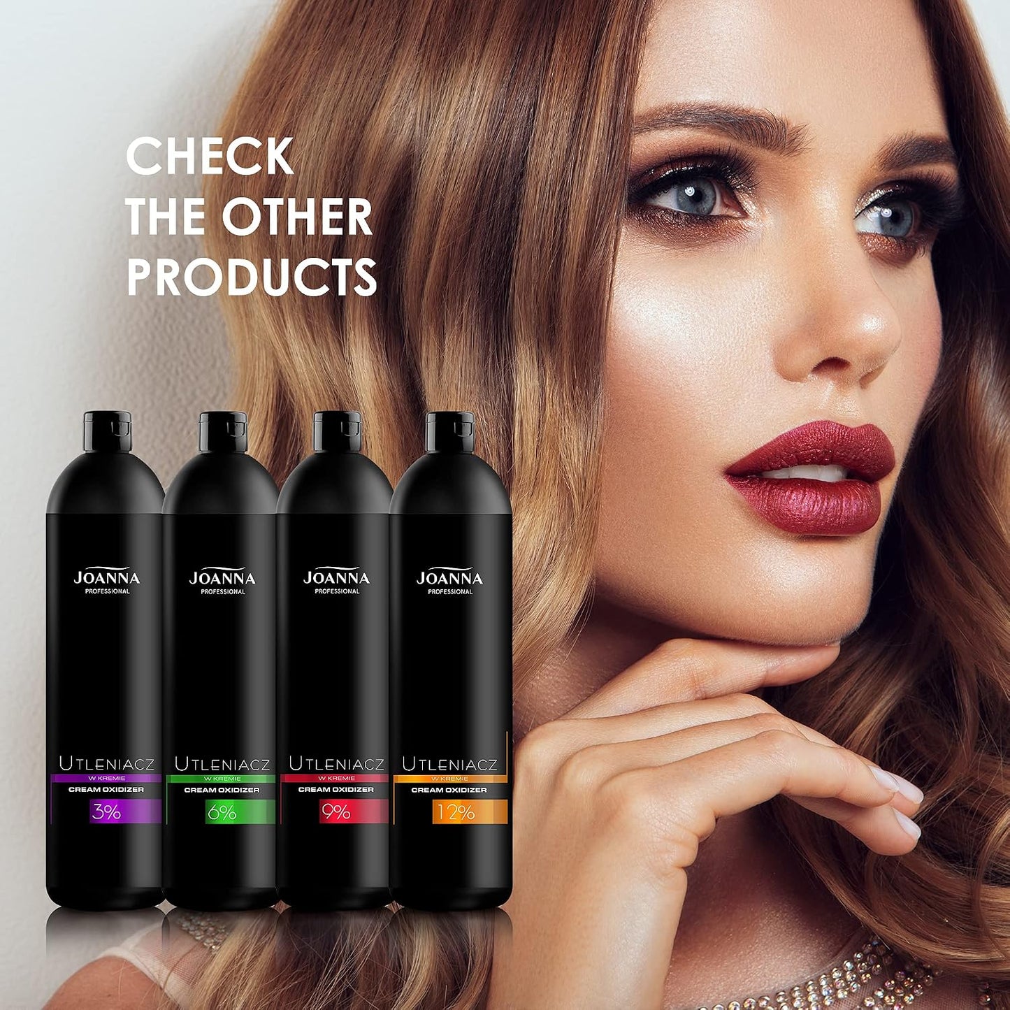 Joanna Professional Hair Dye Oxidant 6% – Creamy Hydrogen Peroxide Developer – Intensive Cream Developer for Blonding – 1000 g