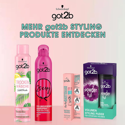got2b Bye Bye Baby Hair Mascara Brush (16 ml), Brush for Baby Hair Fixing, Shiny Finish, Feather Light, Non-Greasy, Travel-Friendly