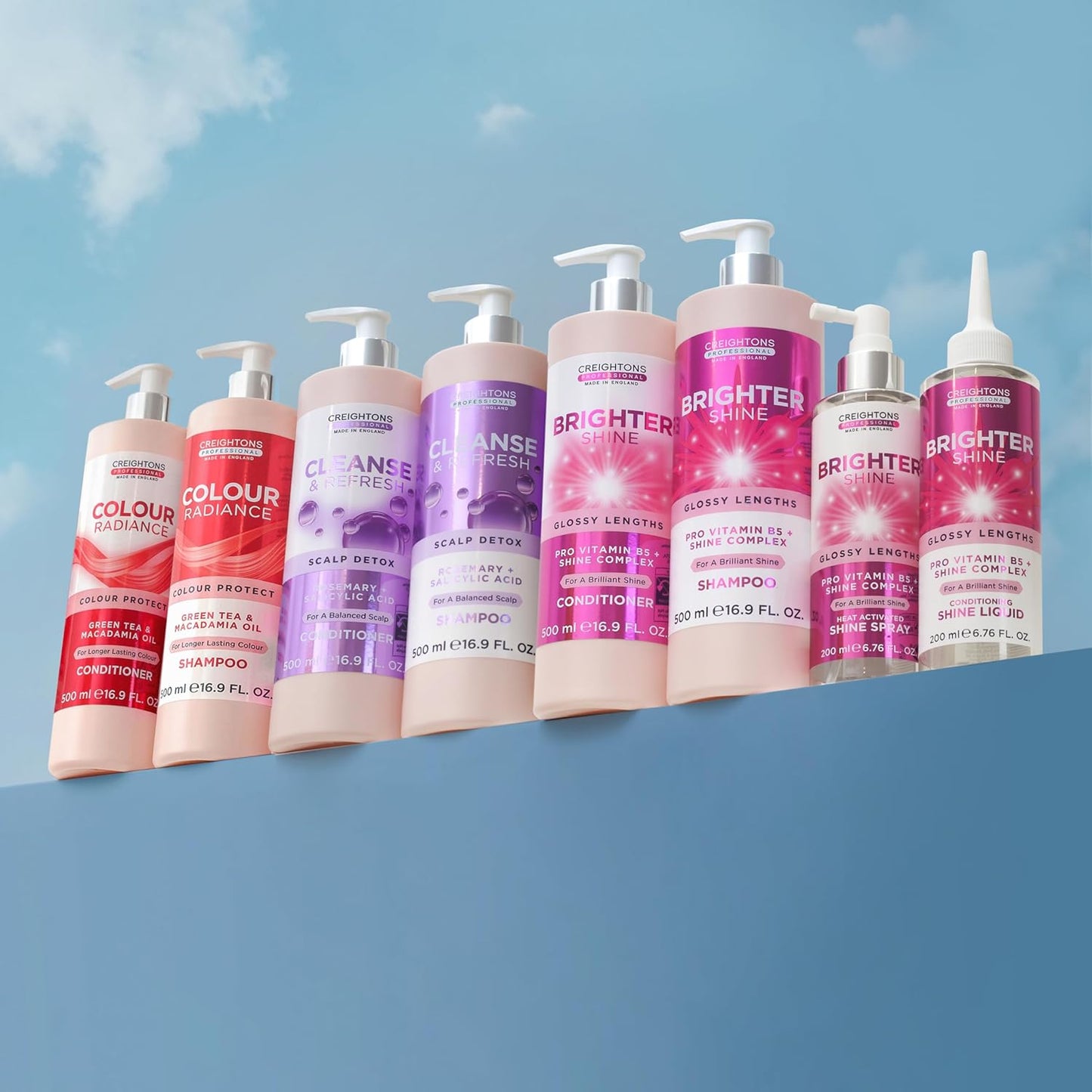 Creightons Professional Colour Radiance Conditioner 500ml | Colour Protect Moisturising, For Coloured Hair, Green Tea &amp; Macadamia Oil, Long-Lasting Colour &amp; Shine