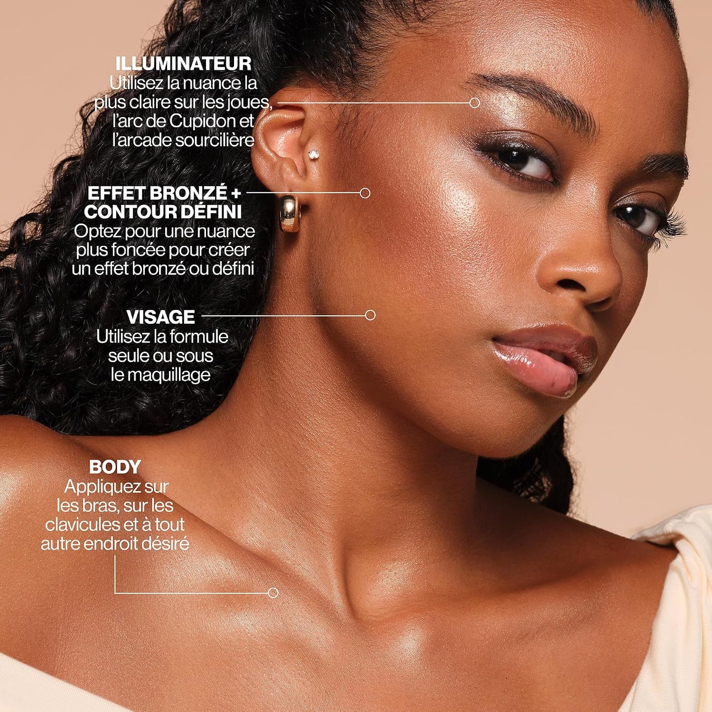 Revlon ColorStay Face &amp; Body Glow Lotion – Hydrating Bronzer with Coconut Scent, Radiant Luminising Finish, 24-Hour Hydration, Glow Through It