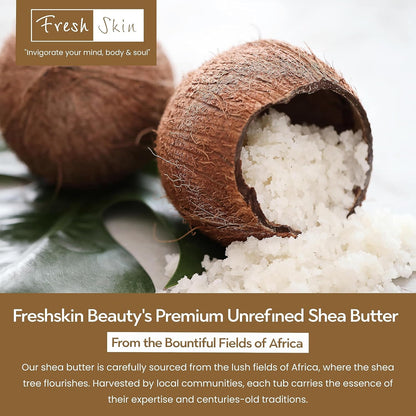 Freshskin Beauty LTD | 1KG Shea Butter Certified Organic - Unrefined, Cold Pressed, 100% Pure, Raw &amp; Natural (1000g)