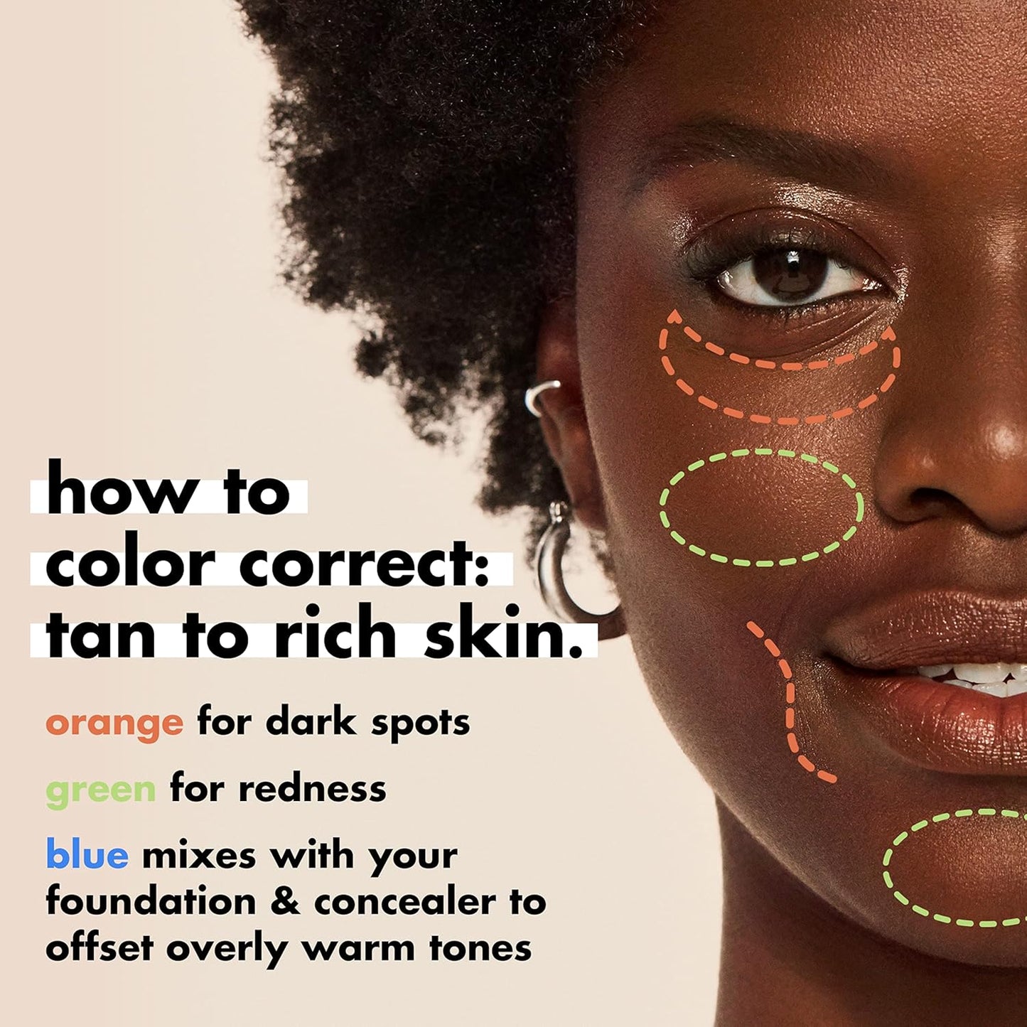 e.l.f. Camo colour Corrector, Hydrating &amp; Long-Lasting Colour Corrector For Camouflaging Discolouration, Dullness &amp; Redness, Vegan &amp; Cruelty-Free, Peach