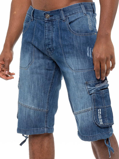 Getting comfortable with the 989Zé ENZO combat denim shorts