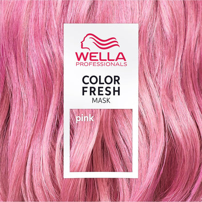 Wella Professionals Pink Blush Color Fresh Mask - Colour Depositing Hair Mask &amp; Home Hair Gloss Treatment - Soft Pink Temporary Hair Dye with Avacado Oil (150ml)