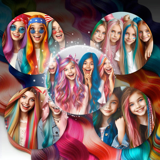 12 PCS Ultra Hair Chalk Comb, Temporary Bright Hair Color for Girls Women Gifts for Halloween Makeup Birthday Washable, Hair Chalk for Girls, birthday gifts for girls,