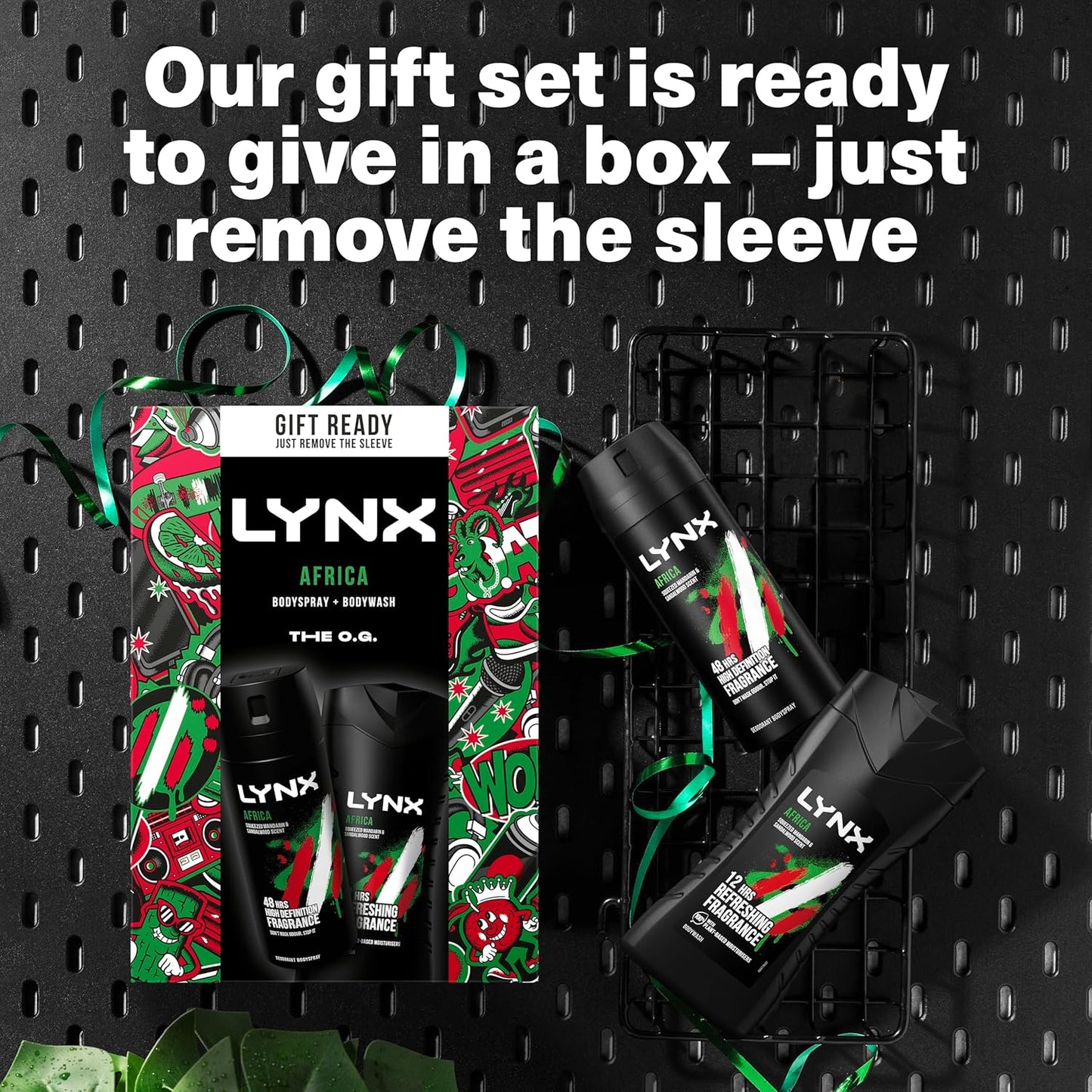 Lynx Africa The O.G. Duo Gift Set Body Wash &amp; Body Spray Deodorant