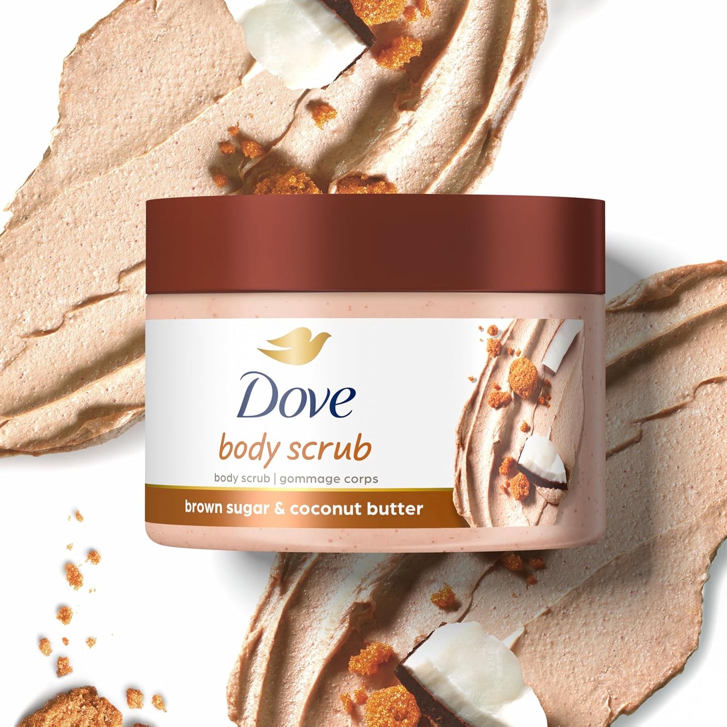 Body Scrub, Brown Sugar &amp; Coconut Butter, 10.5 oz (298 g), Dove