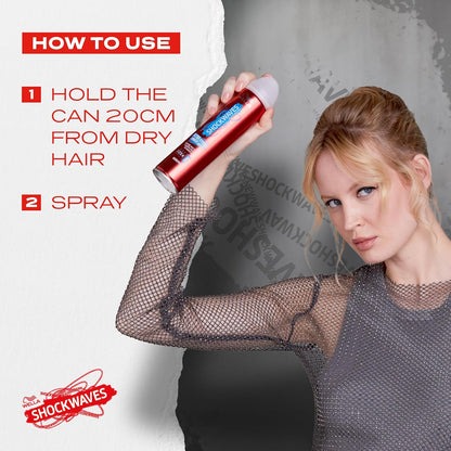 WELLA Shockwaves Ultra‑Strong Hairspray – 250 ml